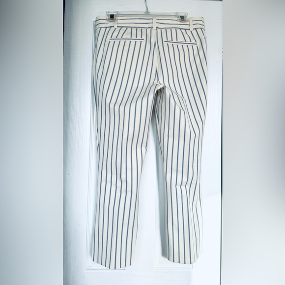Anthropologie Essential Slim Crop Stripe Trouser - Picture 8 of 11